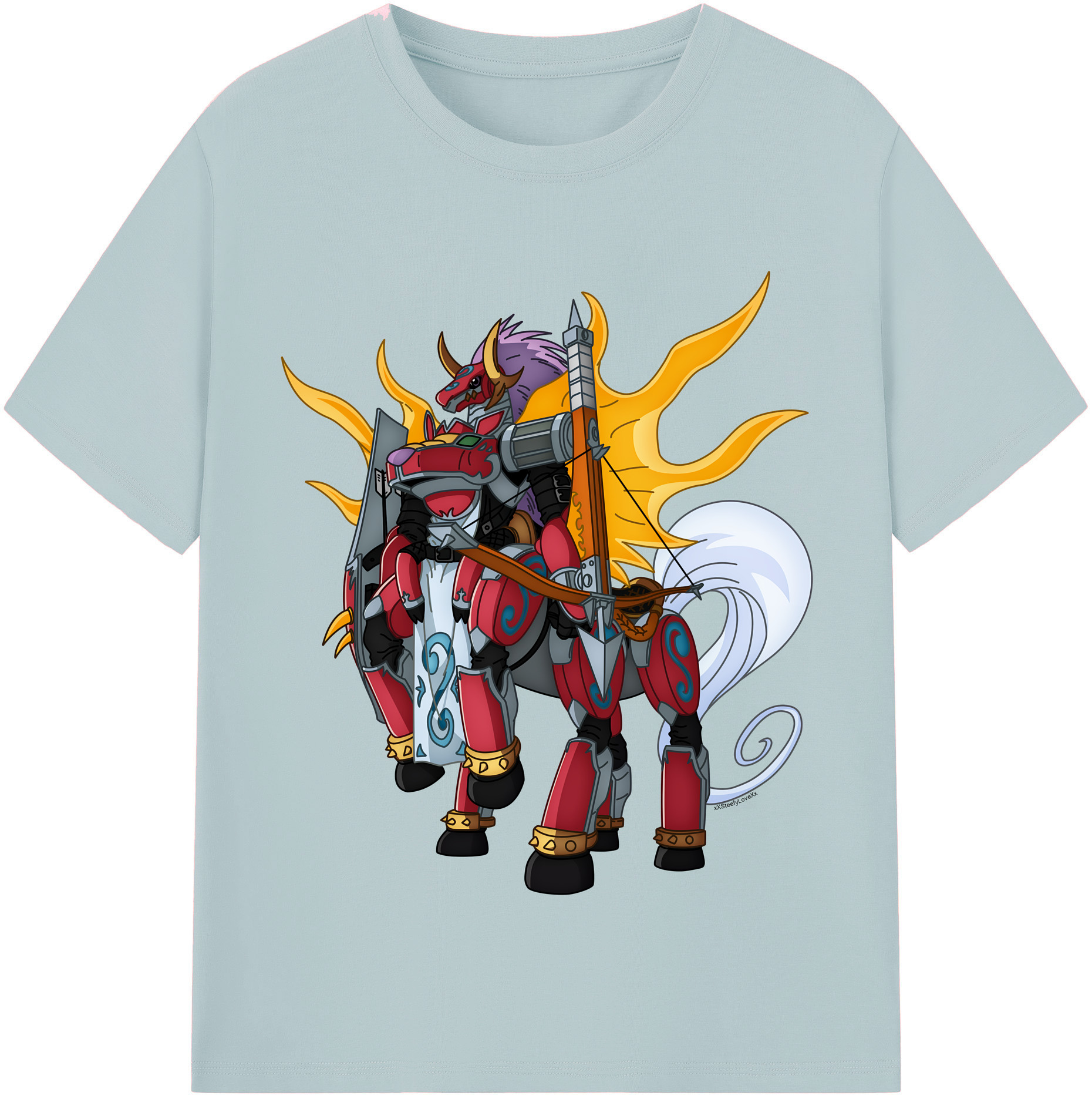 （画像用） Digimon デジタルモンスター/デジモン 綿100％半袖Tシャツ（フロントプリント）